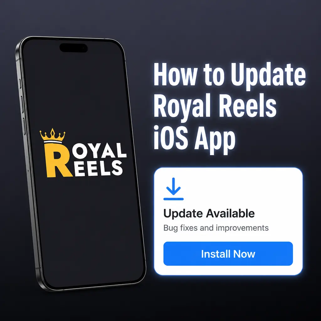 Updating the Royal Reels iOS app via Safari
