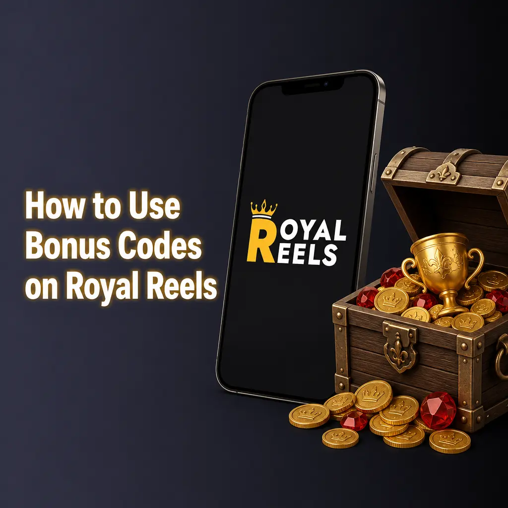 Entering a bonus code at the Royal Reels cashier