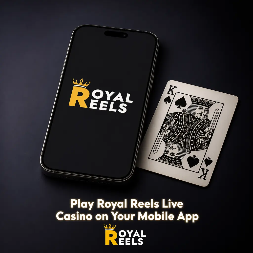 Royal Reels Live Casino mobile app screen