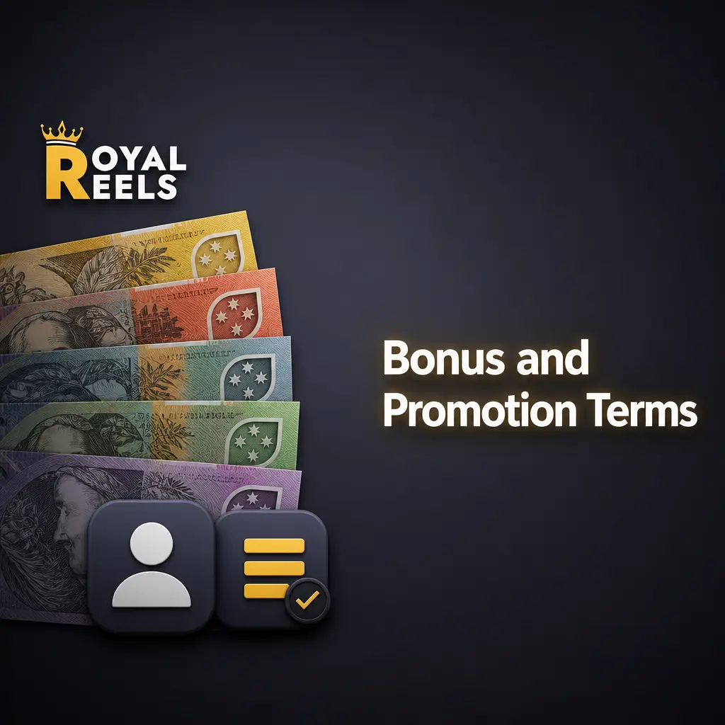 Bonus and promotion terms for Royal Reels players