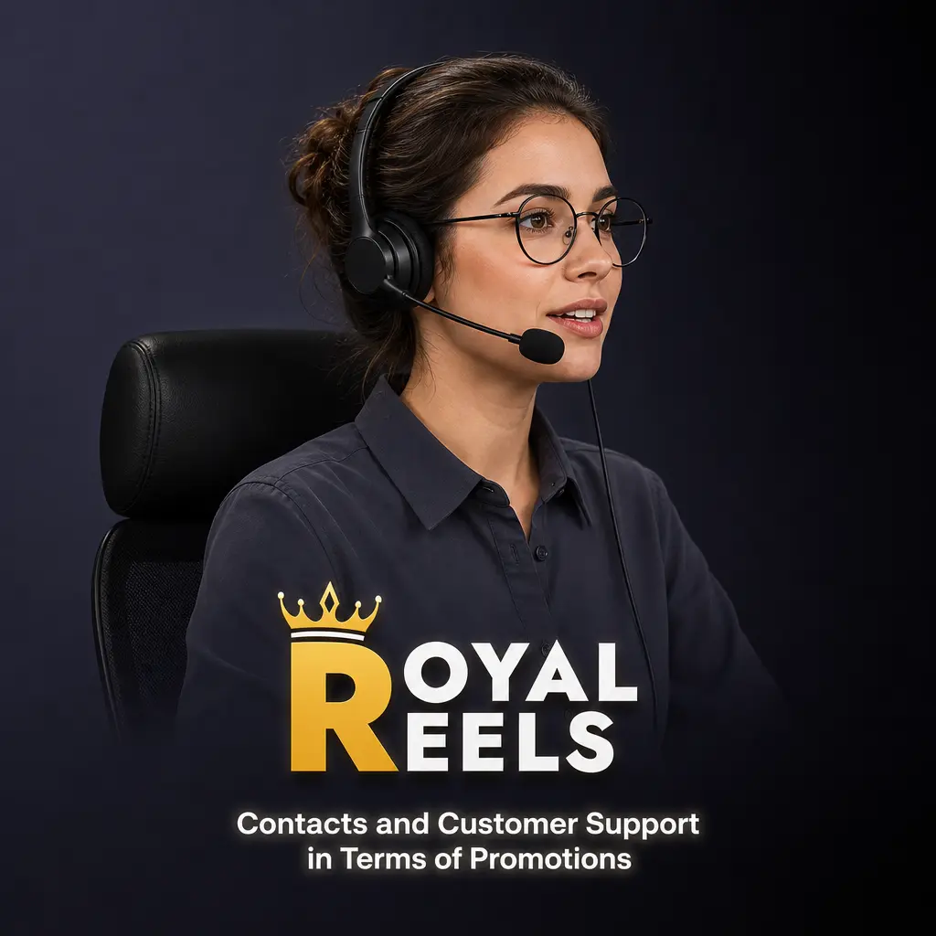 Customer support channels for Royal Reels promotions