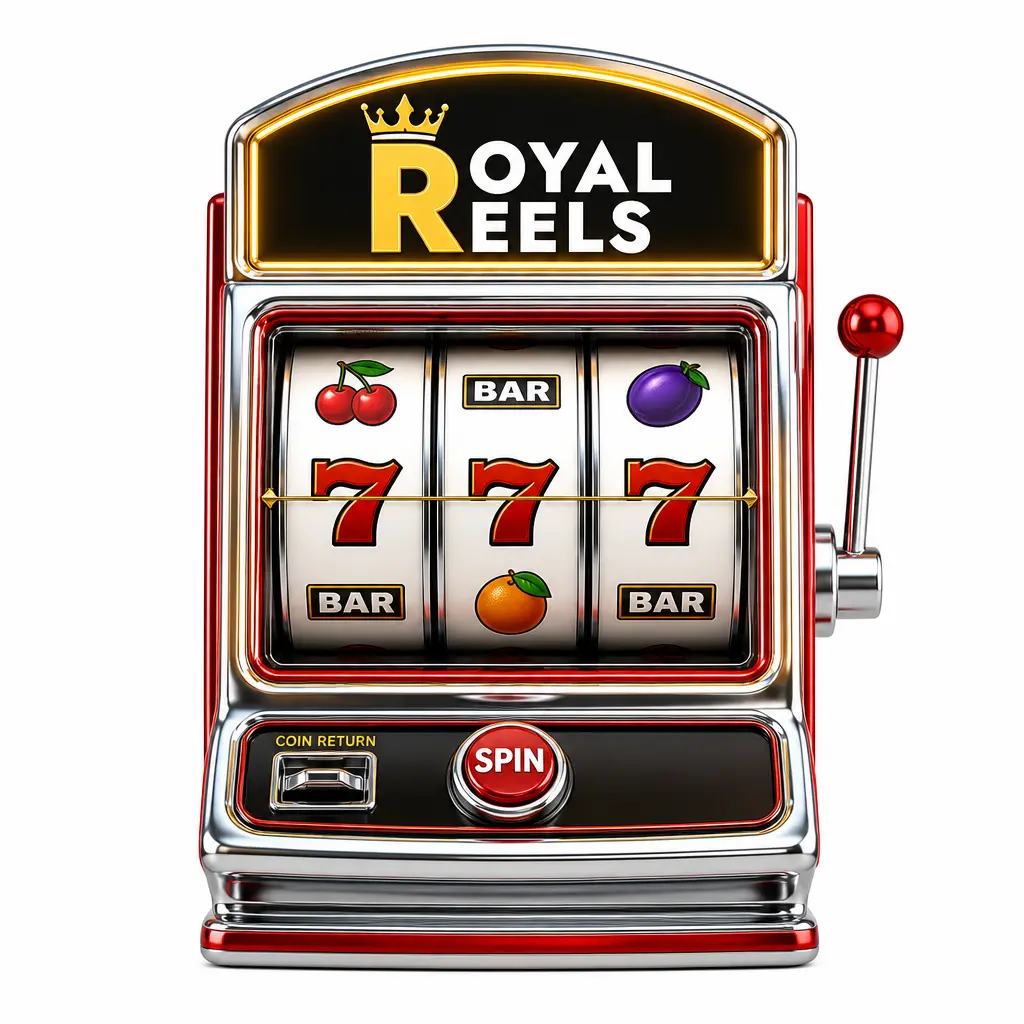 Royal Reels slots game screen with bonus rounds and jackpots